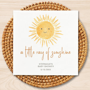  Ray Of Sunshine Baby Shower Napkin