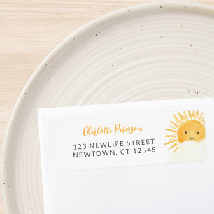 Ray Of Sunshine Baby Shower Return Address