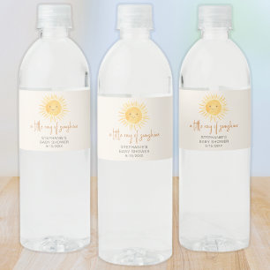  Ray Of Sunshine Baby Shower Water Bottle Label