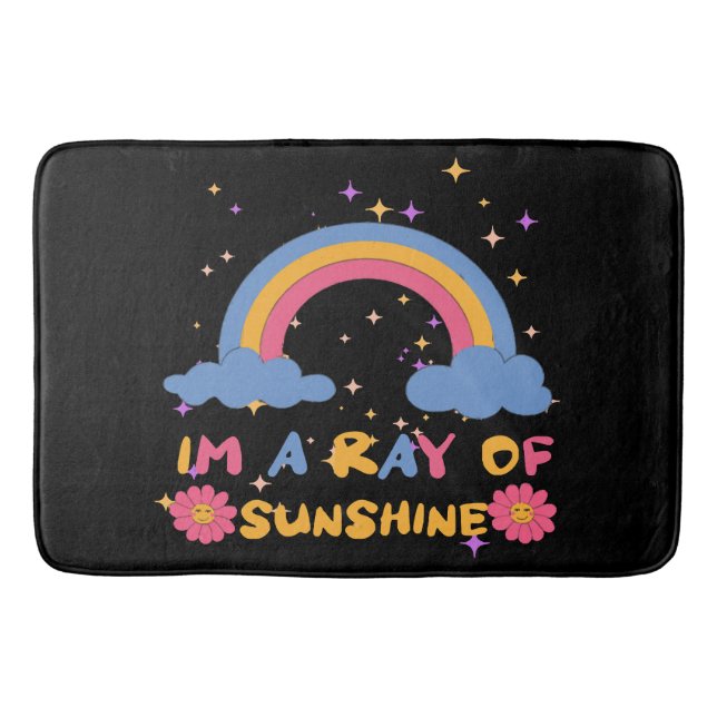 Ray of sunshine bath mat (Front)
