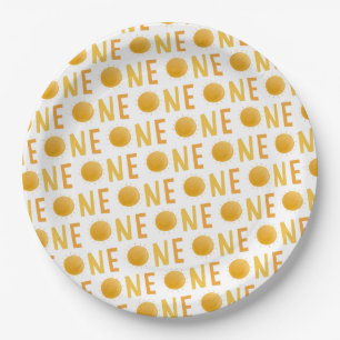 Ray of Sunshine Boho Sun Birthday Party  Paper Plate