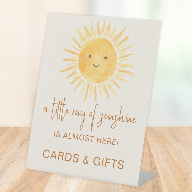 Ray Of Sunshine Cards And Gifts Baby Shower  Pedestal Sign (Creator Uploaded)