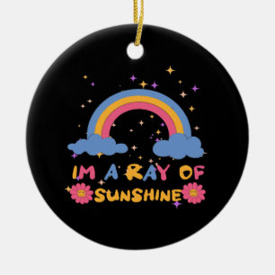 Ray of sunshine ceramic tree decoration