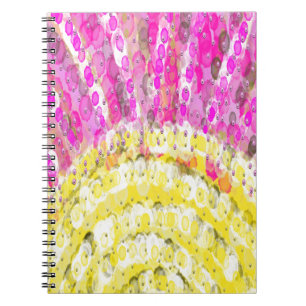 Ray Of Sunshine in Yellow and Fuchsia Notebook