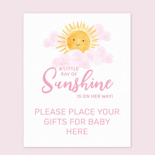 Ray Of Sunshine Place Your Gifts Here Poster