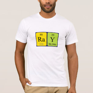Ray periodic table name shirt
