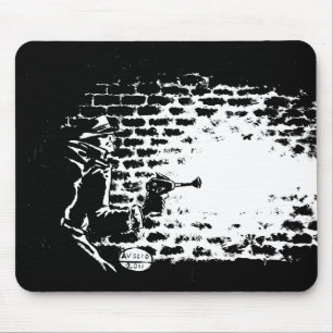 Raygun Noir mouse pad, artwork by Michael Avolio Mat