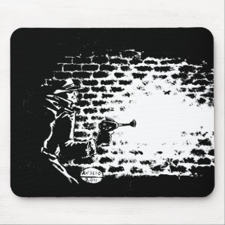 Raygun Noir mouse pad, artwork by Michael Avolio Mouse Mat
