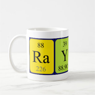 Raylan periodic table name mug