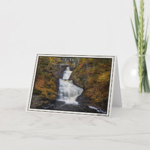 Raymondskill Falls in Autumn 2018 Card
