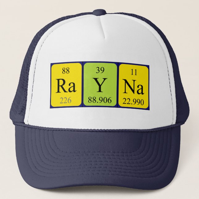 Rayna periodic table name hat (Front)
