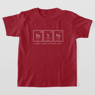 Rayne name meaning table elements chemistry  T-Shirt