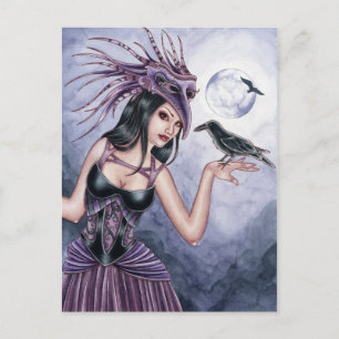 Rayne - Raven Witch Postcard