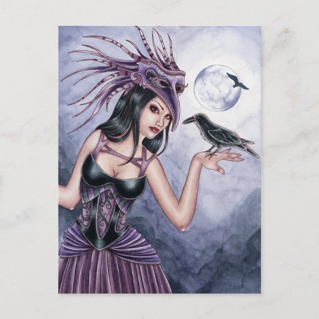 Rayne - Raven Witch Postcard (Front)