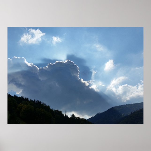 rays and clouds poster (Front)