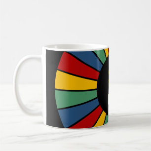 RAYS BUTTON I + your Photo, Text, Monogram Coffee Mug