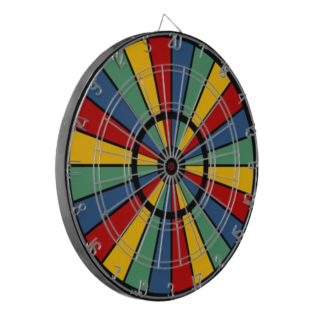 RAYS BUTTON I + your Photo, Text, Monogram Dartboard (Front Left)