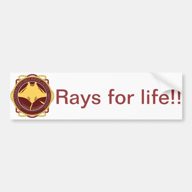 Rays For Life Bumper Sticker (Front)