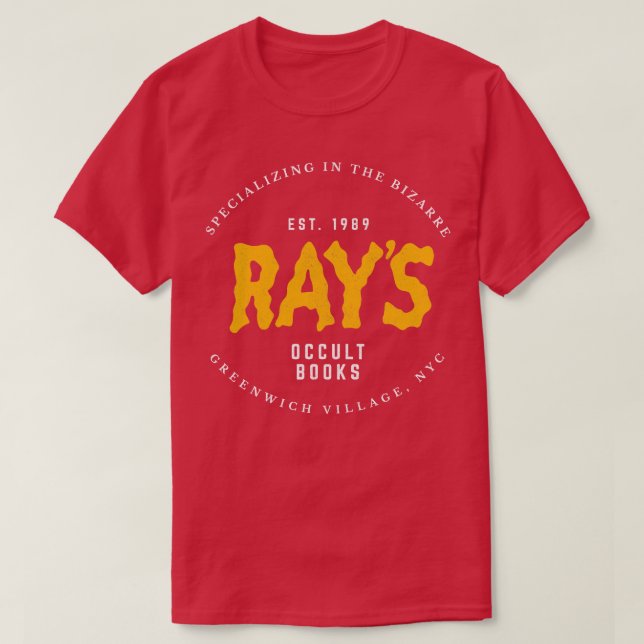 Rays Occult Books Est 1989 T-Shirt (Design Front)