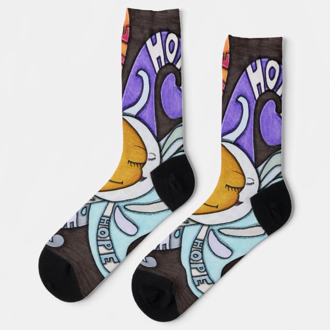 Rays of Hope Socks (Left)