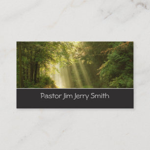 Rays of sun pastor professional business card