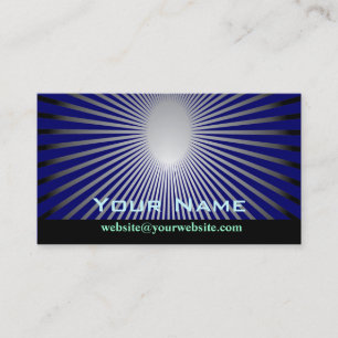 Rays of the sun abstract business card