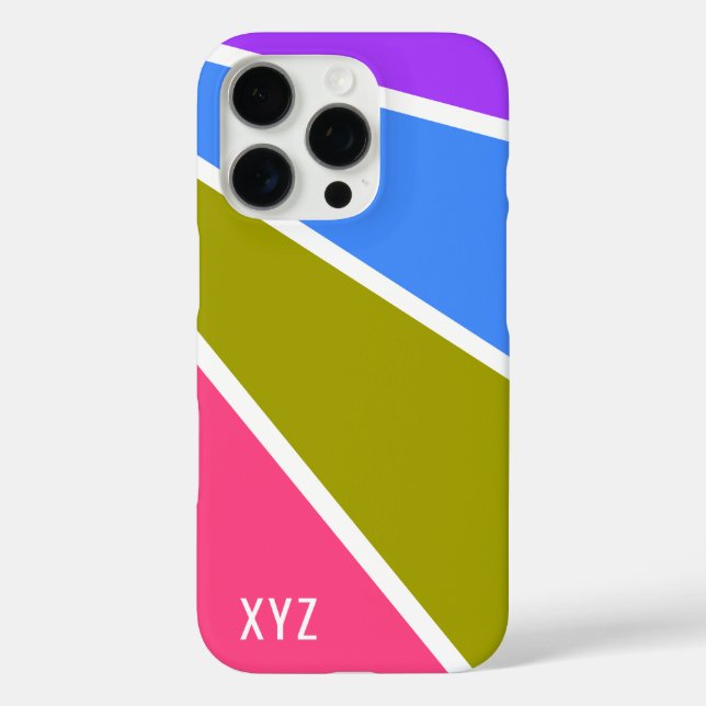 Rays Pattern custom monogram cases (Back)