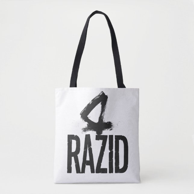 RAZID Minimal Brush Typography Tote Bag – Modern  (Front)