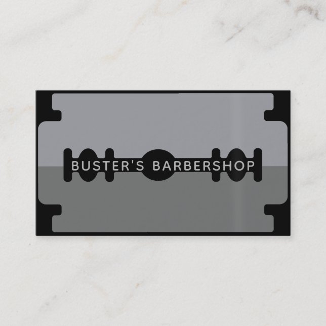 Razor Blade Business Card (Front)