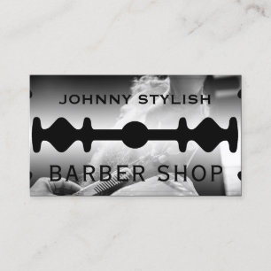 Razor blade frame  business card