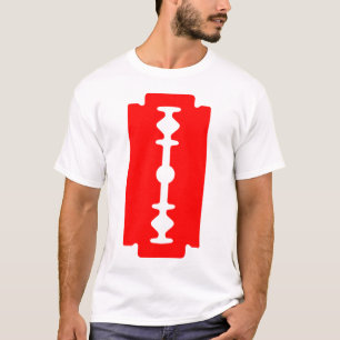Razor Blade - Red on Light T-Shirt