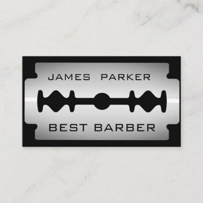 Razor Blade Business Card Zazzle Co Uk
