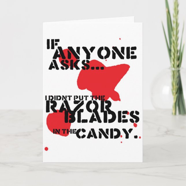 Razor Blades Card (Front)