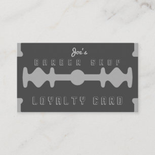 Razor dark tan loyalty business card