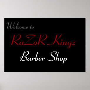 RaZoR Kingz Barber Shop Promotional Poster