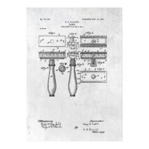 Razor Patent Print 1904 Poster