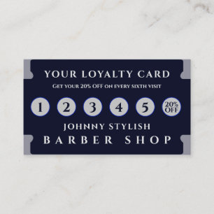 Razor shape loyalty card 