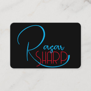 Razor Sharp Barber Shop Business Cards