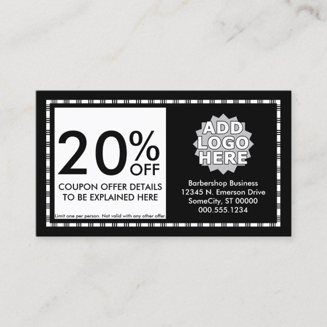 razor stripes coupon card (Front)