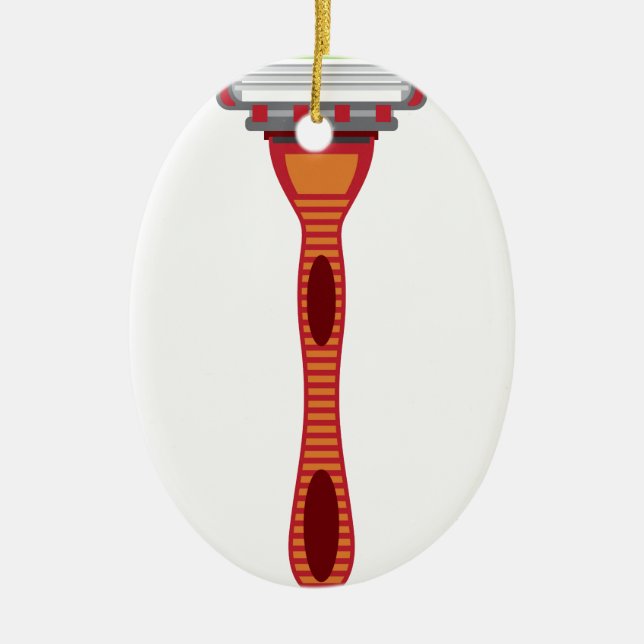 Razor Vector Ceramic Tree Decoration (Front)