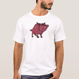 Razorback Hog Vintage Distressed T-Shirt