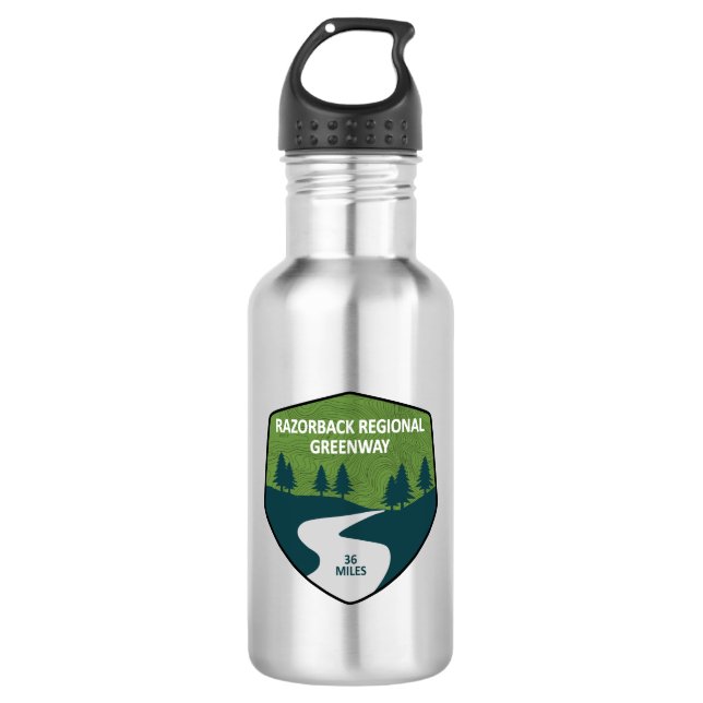 Razorback Regional Greenway 532 Ml Water Bottle (Front)