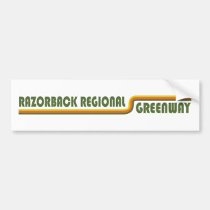 Razorback Regional Greenway Arkansas Bumper Sticker