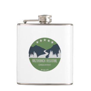 Razorback Regional Greenway Hip Flask