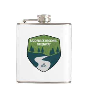 Razorback Regional Greenway Hip Flask