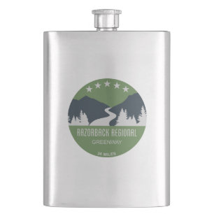 Razorback Regional Greenway Hip Flask