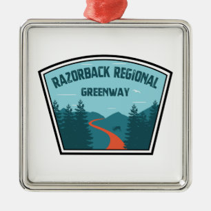 Razorback Regional Greenway Metal Tree Decoration