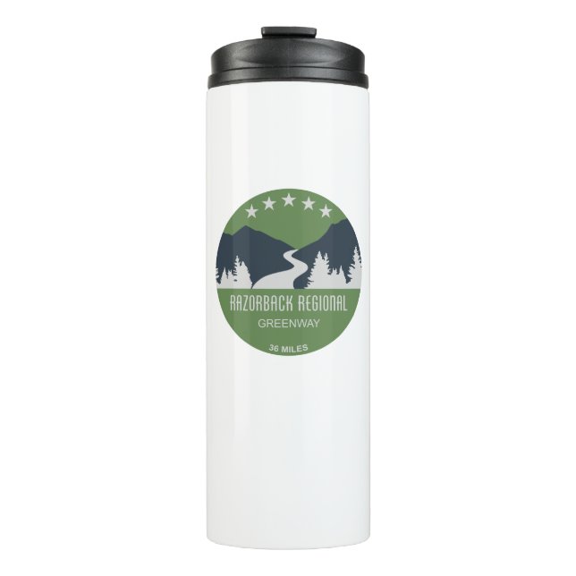 Razorback Regional Greenway Thermal Tumbler (Front)