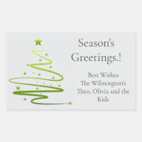 Razzle Dazzle Christmas Rectangular Gift Label