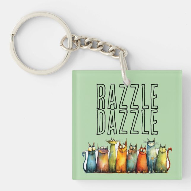 Razzle Dazzle Keychain (Front)